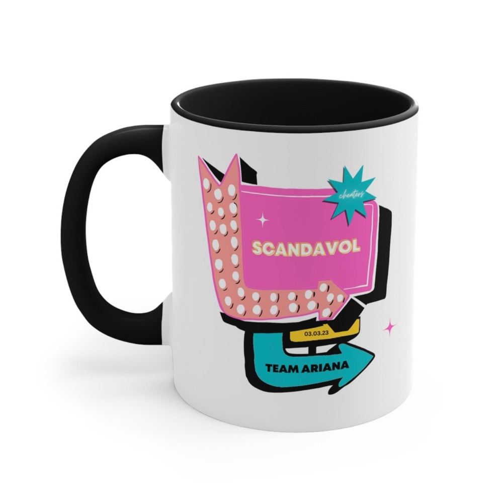 Scandavol Accent Coffee‎ Mug, Vanderpump Rules, Team Ariana 11 oz